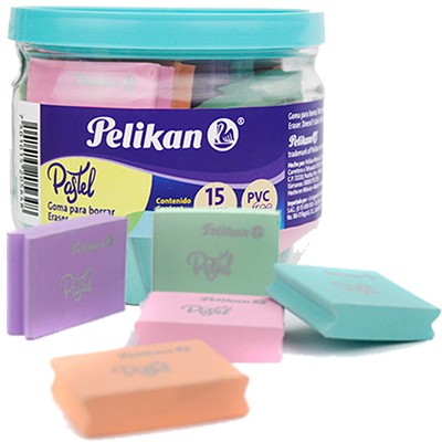 15 BORRADORES COLOR PASTEL PELIKAN
