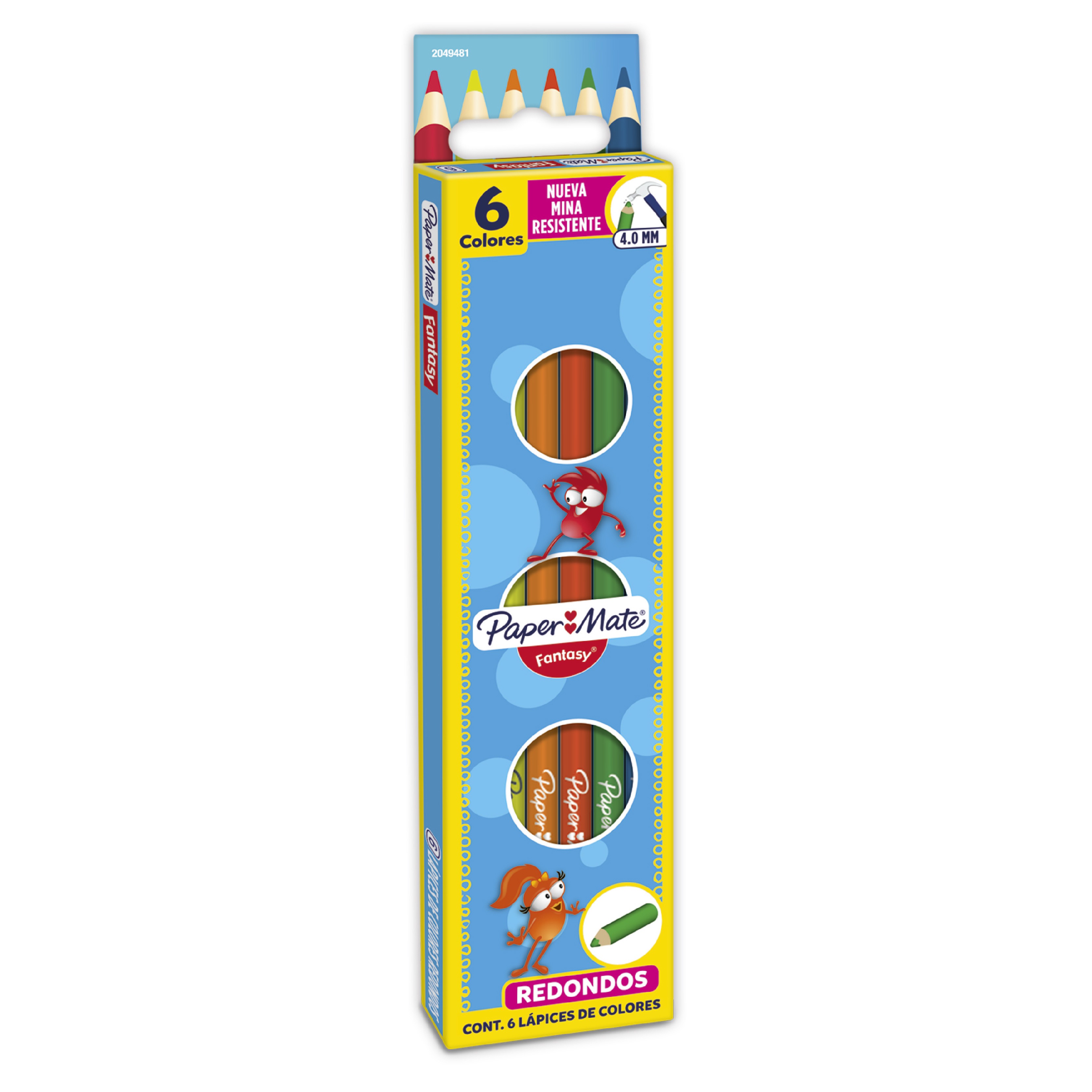 COLORES FANTASY NEON CON 6 PIEZAS PAPER MATE