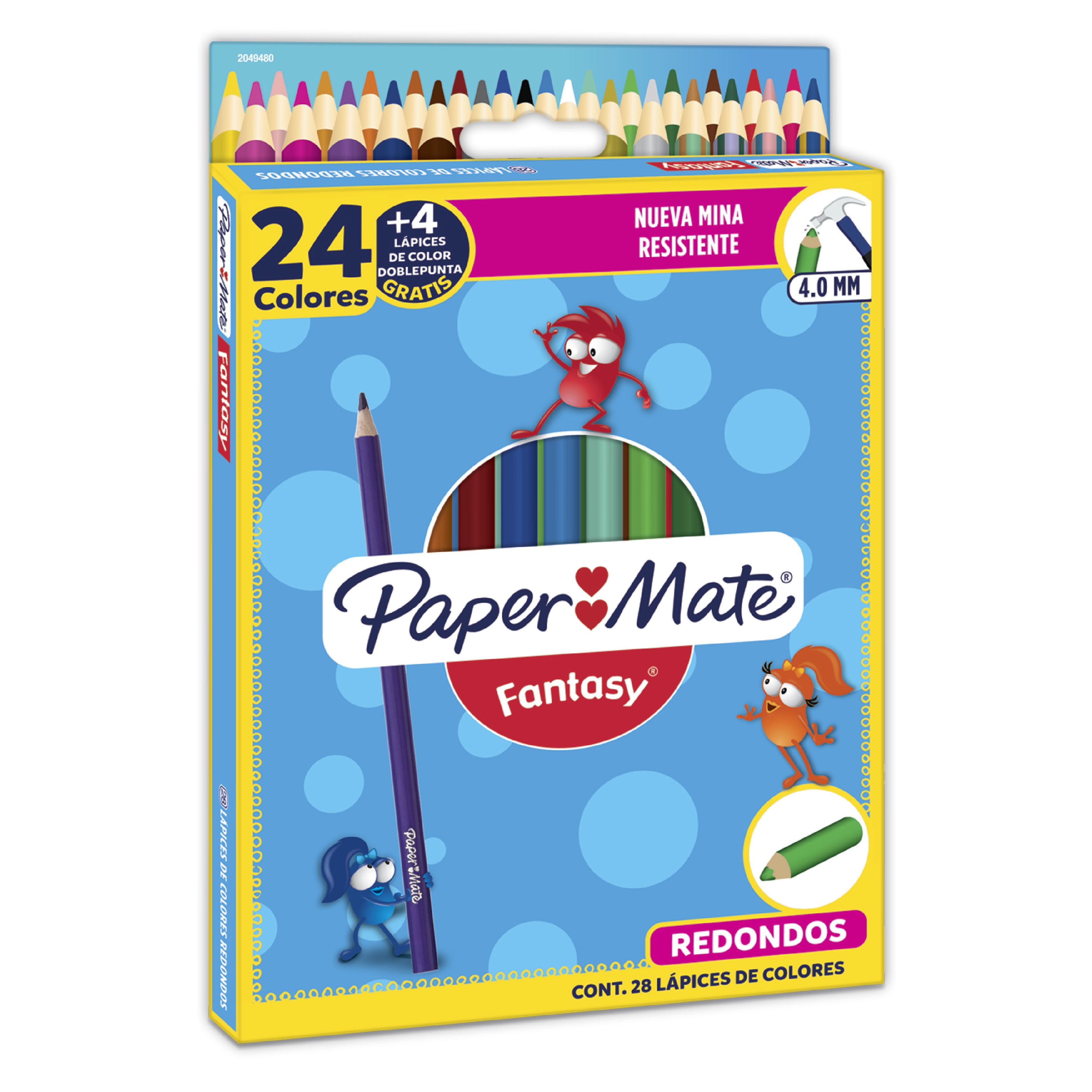 COLORES FANTASY CON 24 PIEZAS PAPER MATE