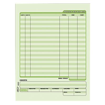 BLOCK POLIZA DIARIO TAMAÑO CARTA MODELO 1002 PRINTAFORM