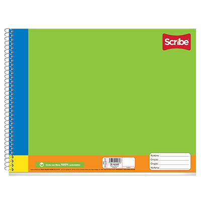 BLOCK DE DIBUJO CON PROTECTORES DE 20 HOJAS SCRIBE