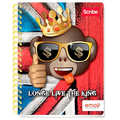CUADERNO PROFESIONAL EMOJI DE CUADRO 7MM CON 100 HOJAS SCRIBE