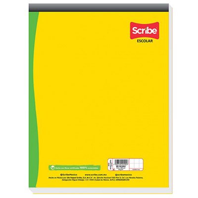 BLOCK ESCOLAR TAMAÑO CARTA  CUADRO 7MM CON 80 HOJAS SCRIBE