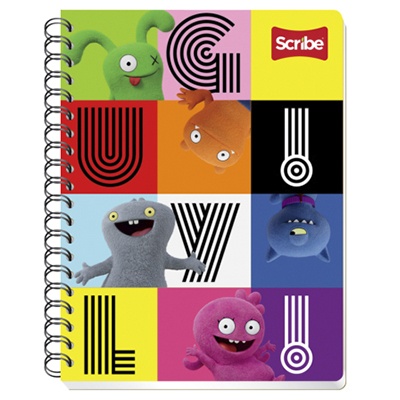 CUADERNO PROFESIONAL UGLY DOLLS DE RAYAS CON 100 HOJAS SCRIBE