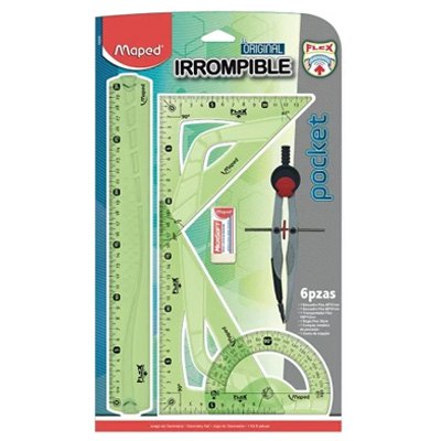 JUEGO DE GEOMETRIA IRROMPIBLE POCKET MAPED