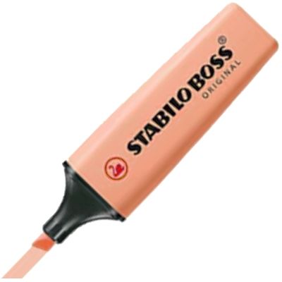 MARCATEXTO COLOR MELOCOTON PASTEL STABILO BOSS