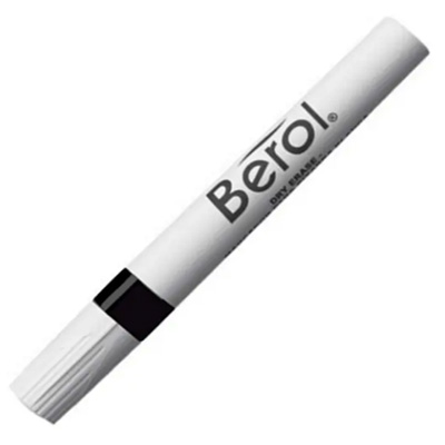 MARCADOR PARA PIZARRON BLANCO DRY ERASE NEGRO BEROL