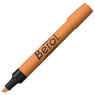 MARCATEXTO FLUORESCENTE COLOR NARANJA BEROL