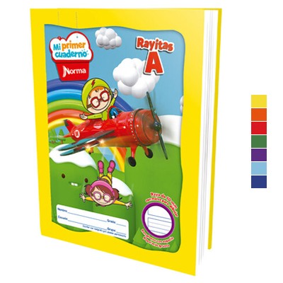 CUADERNO PROFESIONAL COSIDO  RAYITAS A CON 50 HOJAS MI PRIMER CUADERNO NORMA
