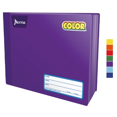 CUADERNO ITALIANO COSIDO DE DIBUJO CON 100 HOJAS NORMA COLOR