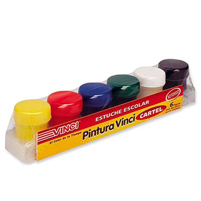 ESTUCHE DE PINTURAS CON 6 COLORES MC. VINCI