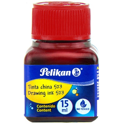 TINTA CHINA ROJA 15 ML PELIKAN