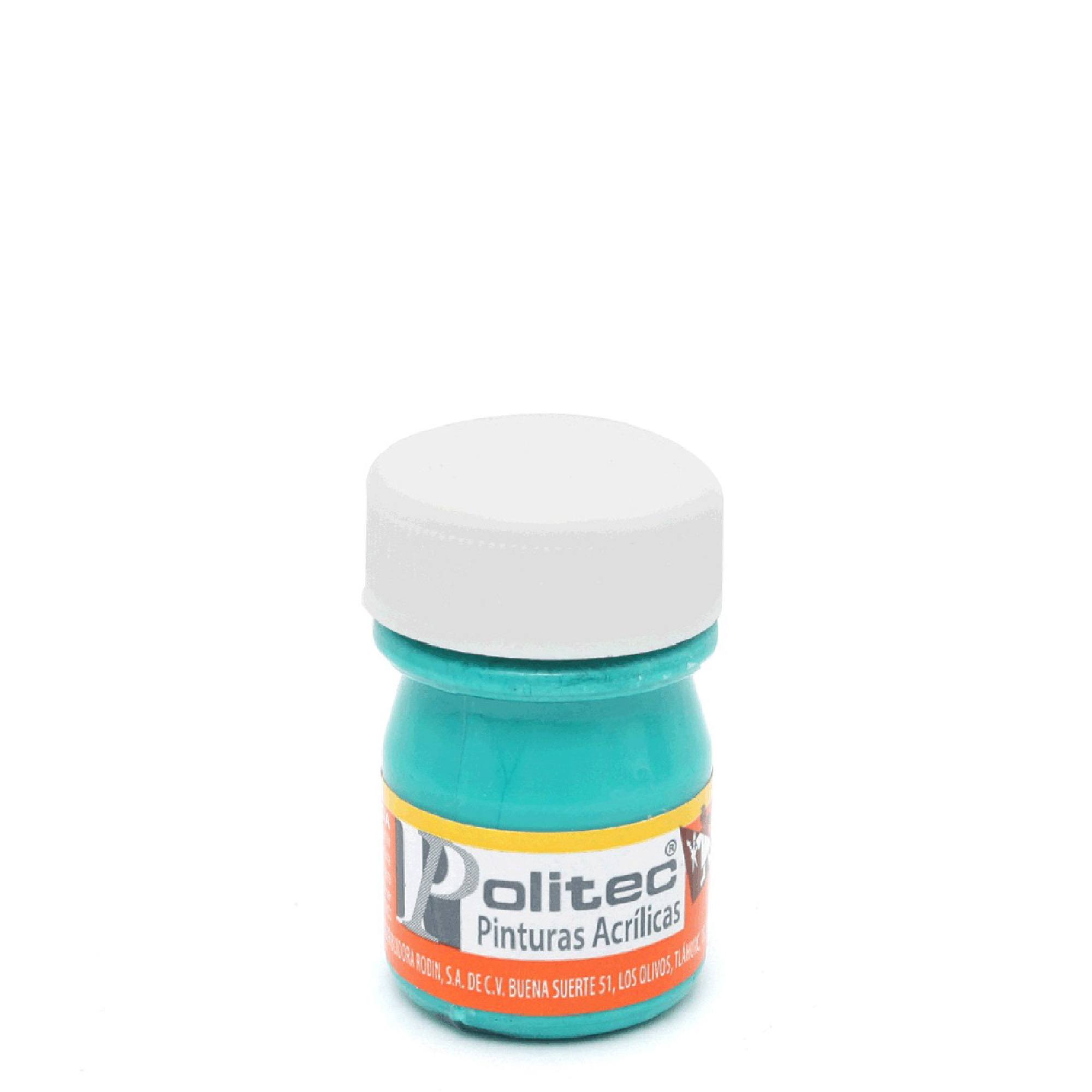 PINTURA ESCOLAR 20 ML MC. POLITEC COLOR AZUL TURQUESA (324)