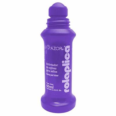 TINTA PARA SELLO ROLAPLICA MC. AZOR COLOR MORADO