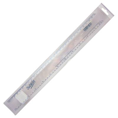 REGLA DE PLASTICO IRROMPIBLE DE 30 CMS. CON FUNDA MOD. 1075 MC. SABLON