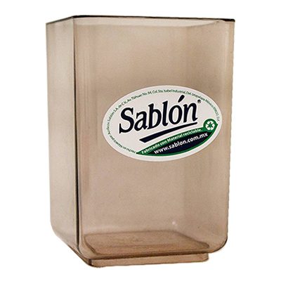PORTA LAPIZ ACRILICO COLOR HUMO MOD. 3106H MC. SABLON