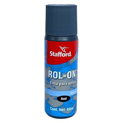 TINTA PARA SELLO DE GOMA 60 ML MC. STAFFORD COLOR AZUL FTE.