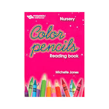 COLOR PENCILS READING BOOK NURSERY ROSA+++