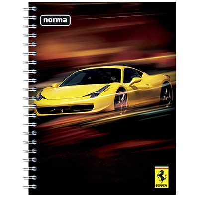 CUADERNO PROFESIONAL FERRARI DE  RAYAS CON 100 HOJAS NORMA