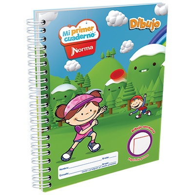 CUADERNO PROFESIONAL DE DIBUJO CON 50 HOJAS MI PRIMER CUADERNO NORMA