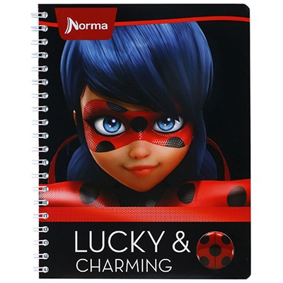 CUADERNO PROFESIONAL LADY BUG DE RAYAS CON 100 HOJAS NORMA