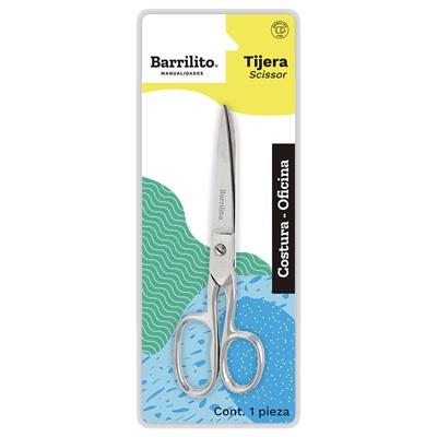 TIJERA DE COSTURA OJO GRANDE DE 7'' BARRILITO