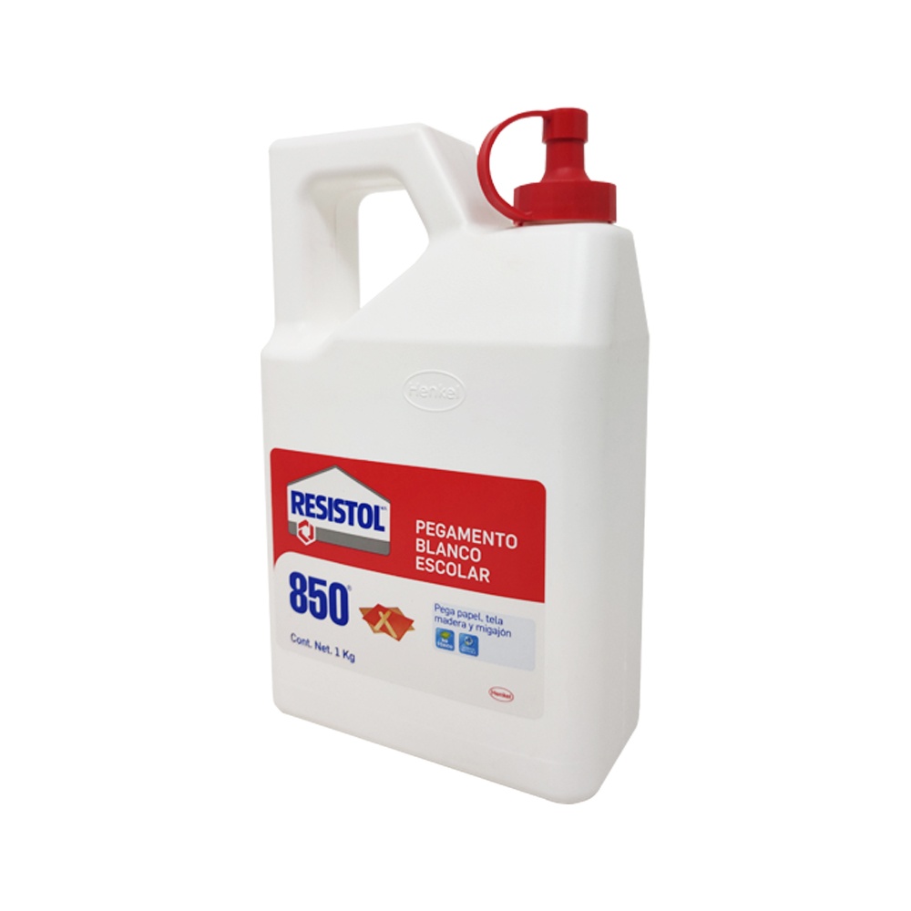PEGAMENTO BLANCO ESCOLAR 850 DE 1 KILO MC. RESISTOL