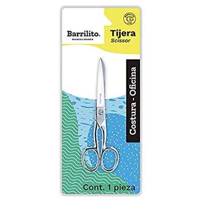 TIJERA ACERO INOXIDABLE COSTURA Y OFICINA BARRILITO