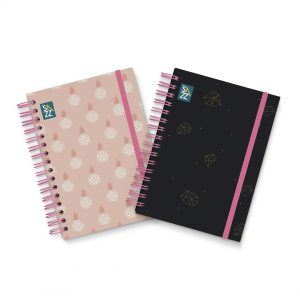 CUADERNO FRANCES GIRLY CON 160 HOJAS DE RAYAS SAZZ