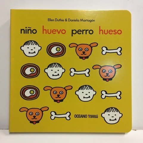 NIÑO, HUEVO, PERRO, HUESO