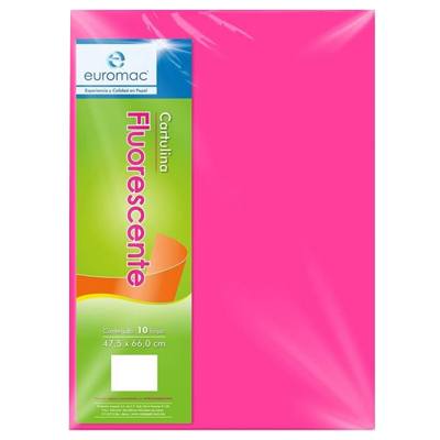 CARTULINA FLUORESCENTE COLOR ROSA EUROMAC
