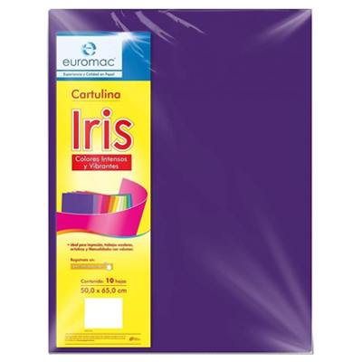 CARTULINA IRIS COLOR MORADO EUROMAC