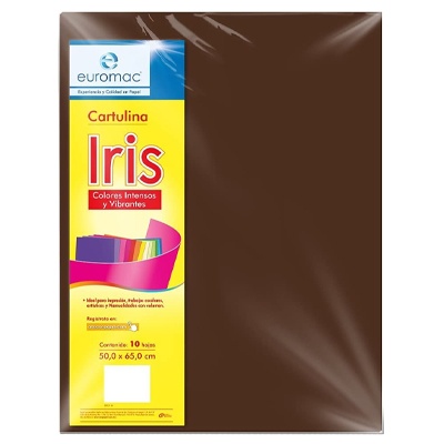 CARTULINA IRIS COLOR CAFE EUROMAC
