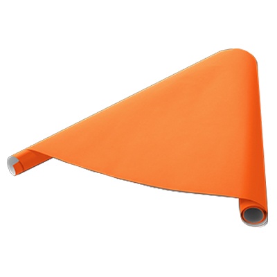 ROLLO DE PAPEL AMÉRICA COLOR NARANJA DE 70 CMS X 5 MTS EUROMAC