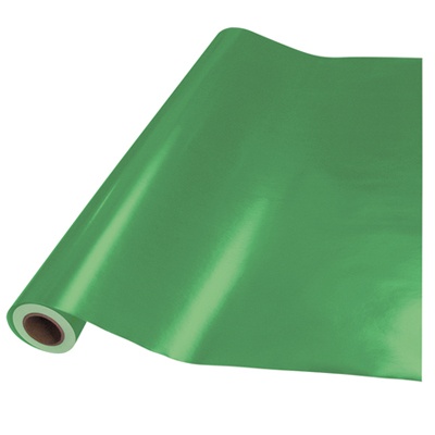 ROLLO CON 25 METROS DE PAPEL METALICO COLOR VERDE METALUSTRE