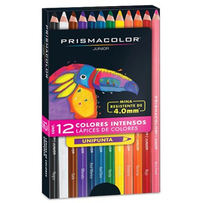 COLORES CON 12 PIEZAS PRISMACOLOR JUNIOR