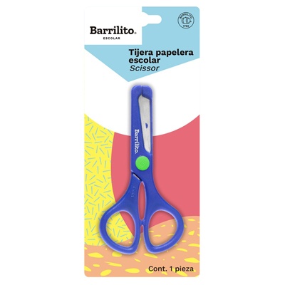 TIJERA PAPELERA ESCOLAR BARRILITO
