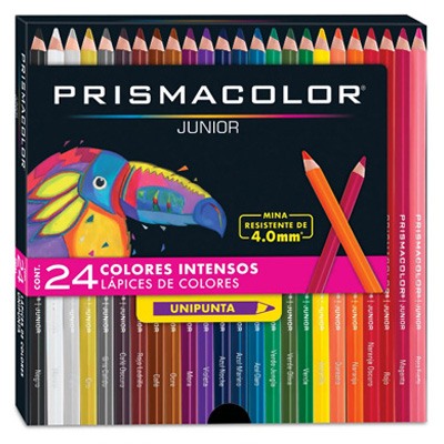 COLORES CON 24 PIEZAS PRISMACOLOR JUNIOR