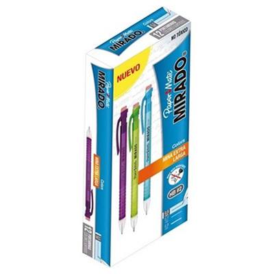 CAJA CON 12 LAPICEROS MIRADO 0.5 MM PAPER MATE