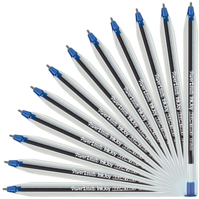 CAJA CON 12 BOLIGRAFOS KILOMETRICO 100ST AZUL PAPER MATE