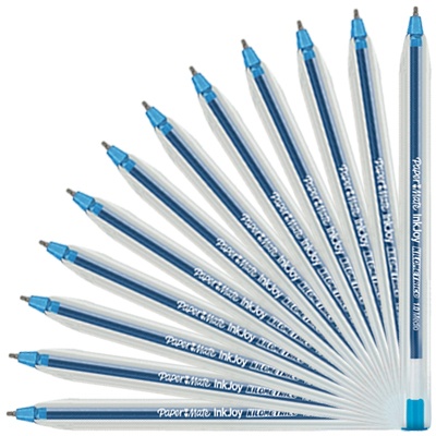 CAJA CON 12 BOLIGRAFOS KILOMETRICO 100ST AZUL CIELO PAPER MATE