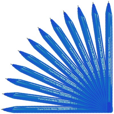 CAJA CON 12 BOLIGRAFOS KILOMETRICO 100ST AZUL PAPER MATE