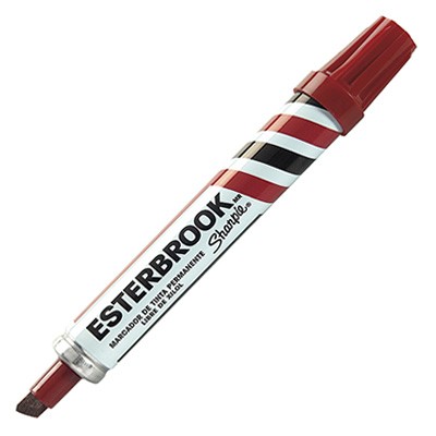 MARCADOR PERMANENTE ESTERBROOK ROJO SHARPIE