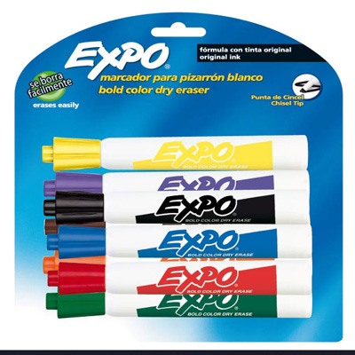 MARCADORES PARA PIZARRON BLANCO CON 8 PIEZAS EXPO