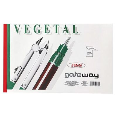 BLOCK DE PAPEL VEGETAL TAMAÑO OFICIO CON 25 HOJAS JISS