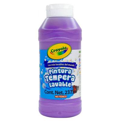 PINTURA TEMPERA COLOR VIOLETA DE 237 ML CRAYOLA