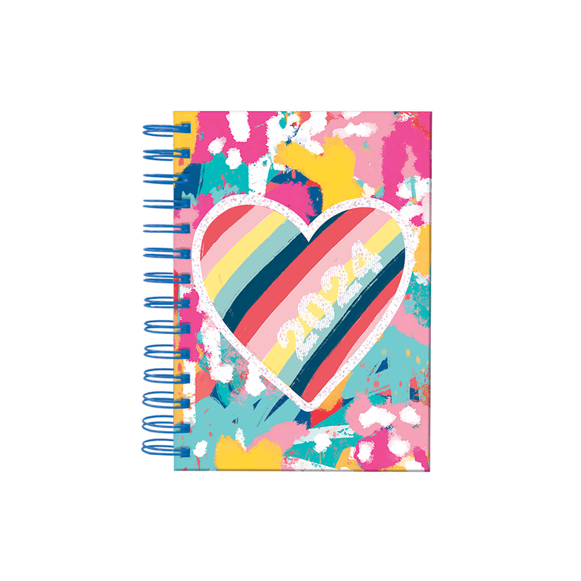 AGENDA 2024 DIARIA CORAZON MOD. ART AP-24-PP MC. DANPEX