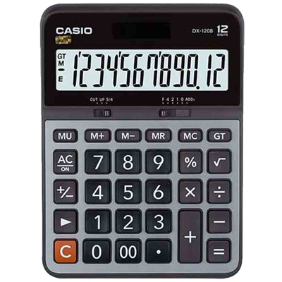 CALCULADORA DE ESCRITORIO 12 DIGITOS MOD. DX-120 MC. CASIO