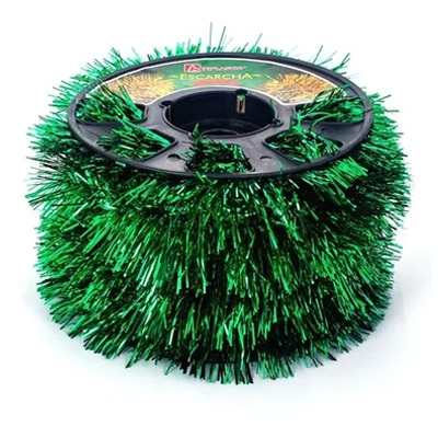 ESCARCHA BOA 4 HOJAS N° 70 VERDE METALICO NAVIPLASTIC