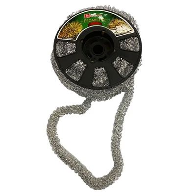 ESCARCHA CORDON DOBLE N° 70 PLATA NAVIPLASTIC